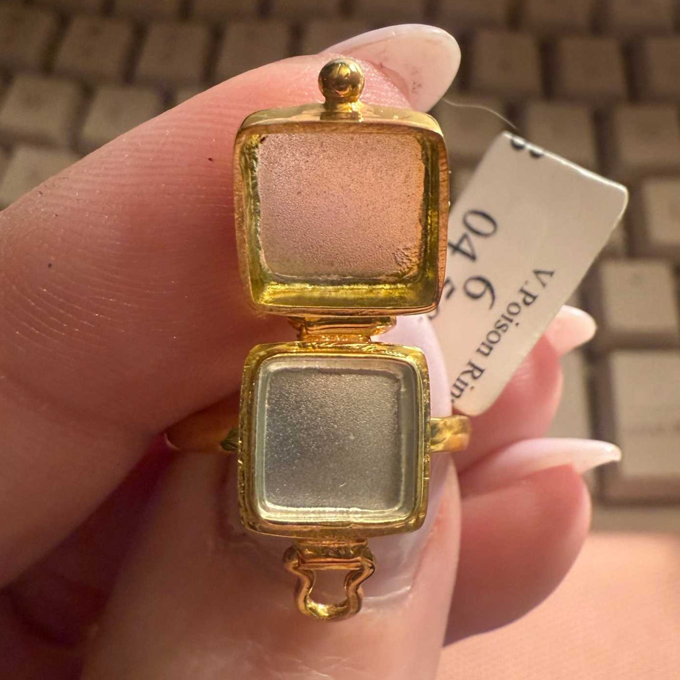 Poison Ring | Sterling Silver & Gold Vermeil Secret Locket Ring