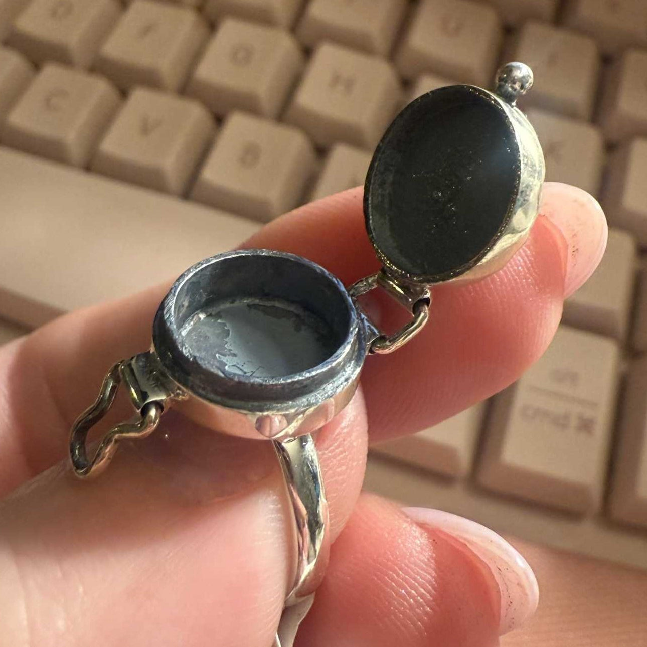 Poison Ring | Sterling Silver & Gold Vermeil Secret Locket Ring