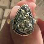 Rough Pyrite Ring | Sterling Silver