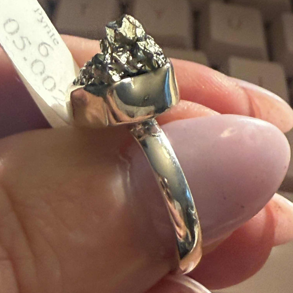 Rough Pyrite Ring | Sterling Silver