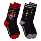 Queer Pixels Crew Sock Pack | 2 Designs