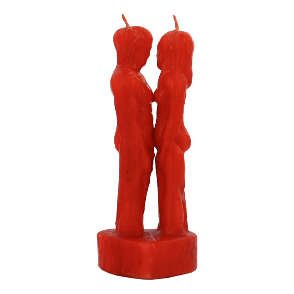 Red Man & Woman Lovers Candle 7"