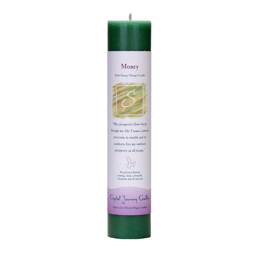 Reiki Herbal Pillar Candle Money