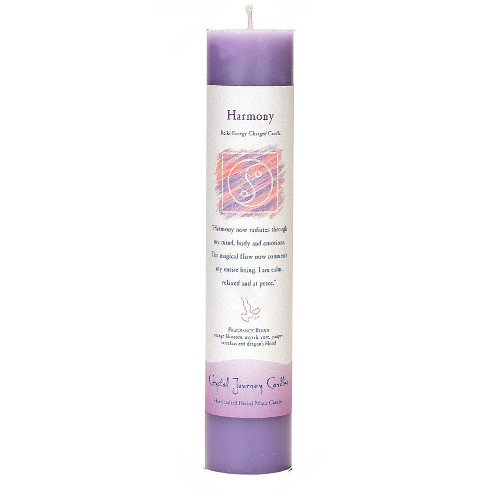 Reiki Herbal Pillar Candle Harmony