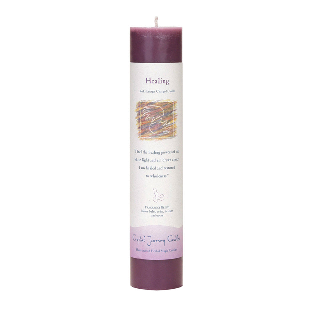 Reiki Herbal Pillar Candle Healing