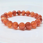 Carnelian Round Bead Bracelet - The Artist's Stone