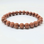 Goldstone Round Bead Bracelet - Stone of Earthly Spirit Connection
