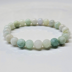 Jadeite Jade Round Bead Bracelet 8mm - Stone of Prosperity & Wisdom
