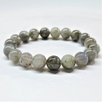 Labradorite Round Bead Bracelet - Stone of Magick