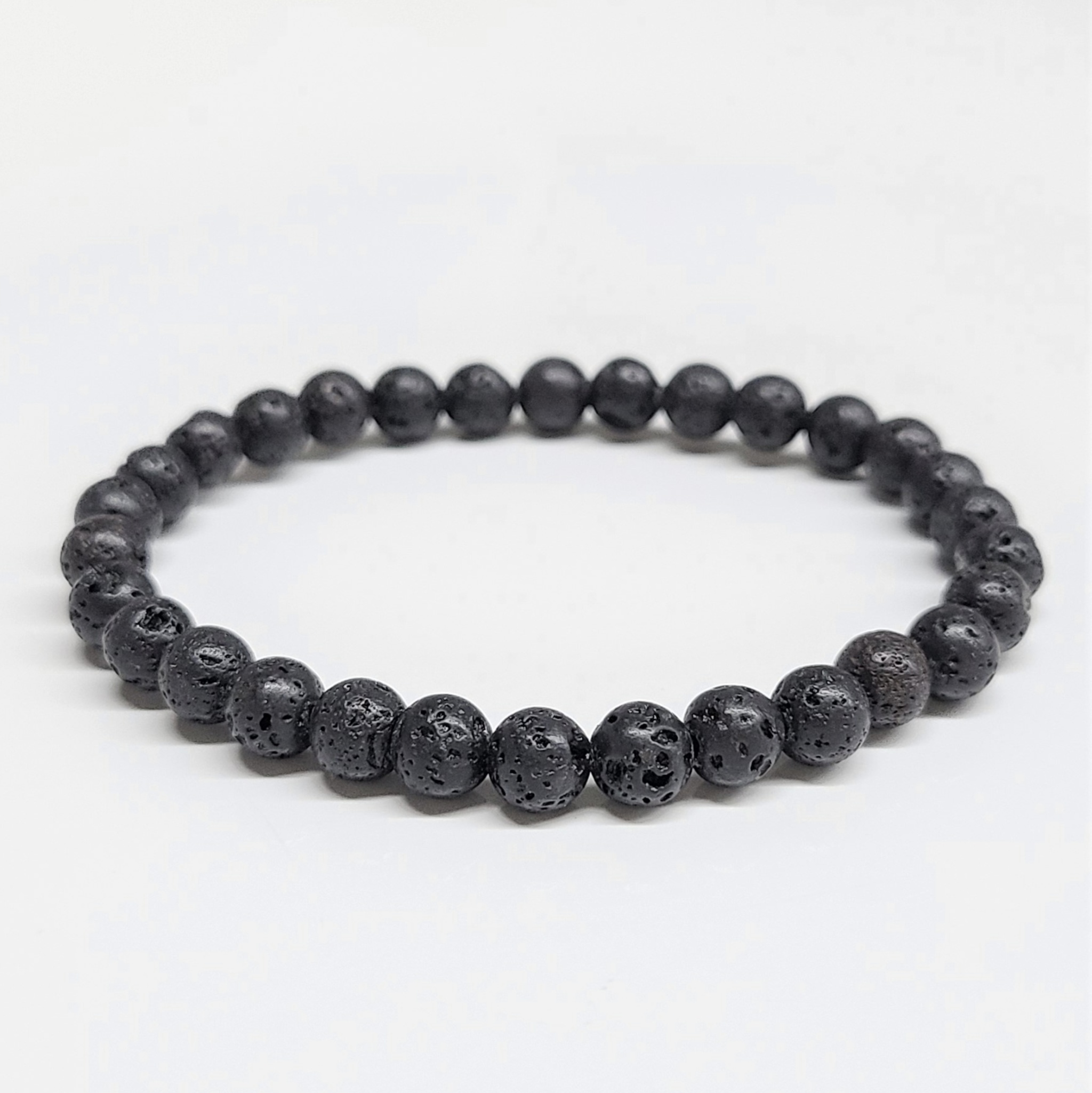 Lava Stone Round Bead Bracelet - The Phoenix Stone