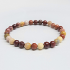 Mookaite Round Bead Bracelet - Stone of Harmony & Adventure