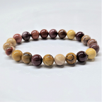 Mookaite Round Bead Bracelet - Stone of Harmony & Adventure