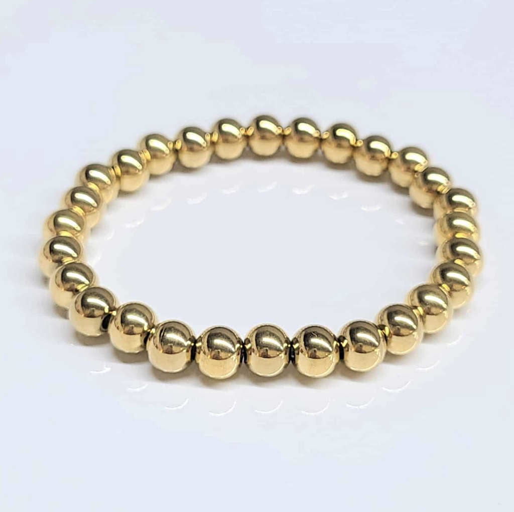 Stainless Steel Round Bead Bracelet "Pop"  - Fun Accent