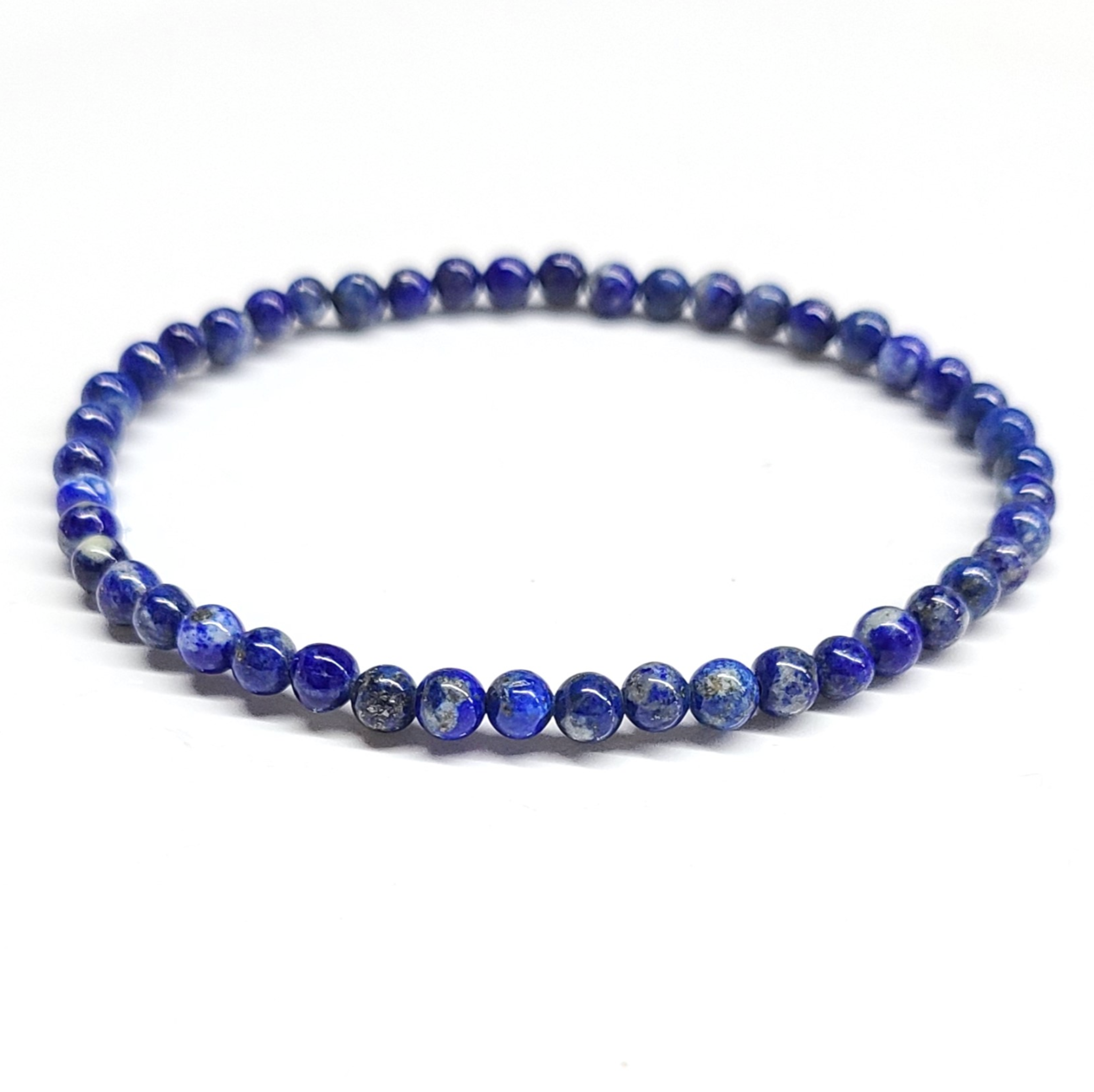 Lapis Lazuli Round Bead Bracelet 4mm - Mystic Truth