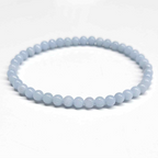 Angelite Round Bead Bracelet - Divine Communication