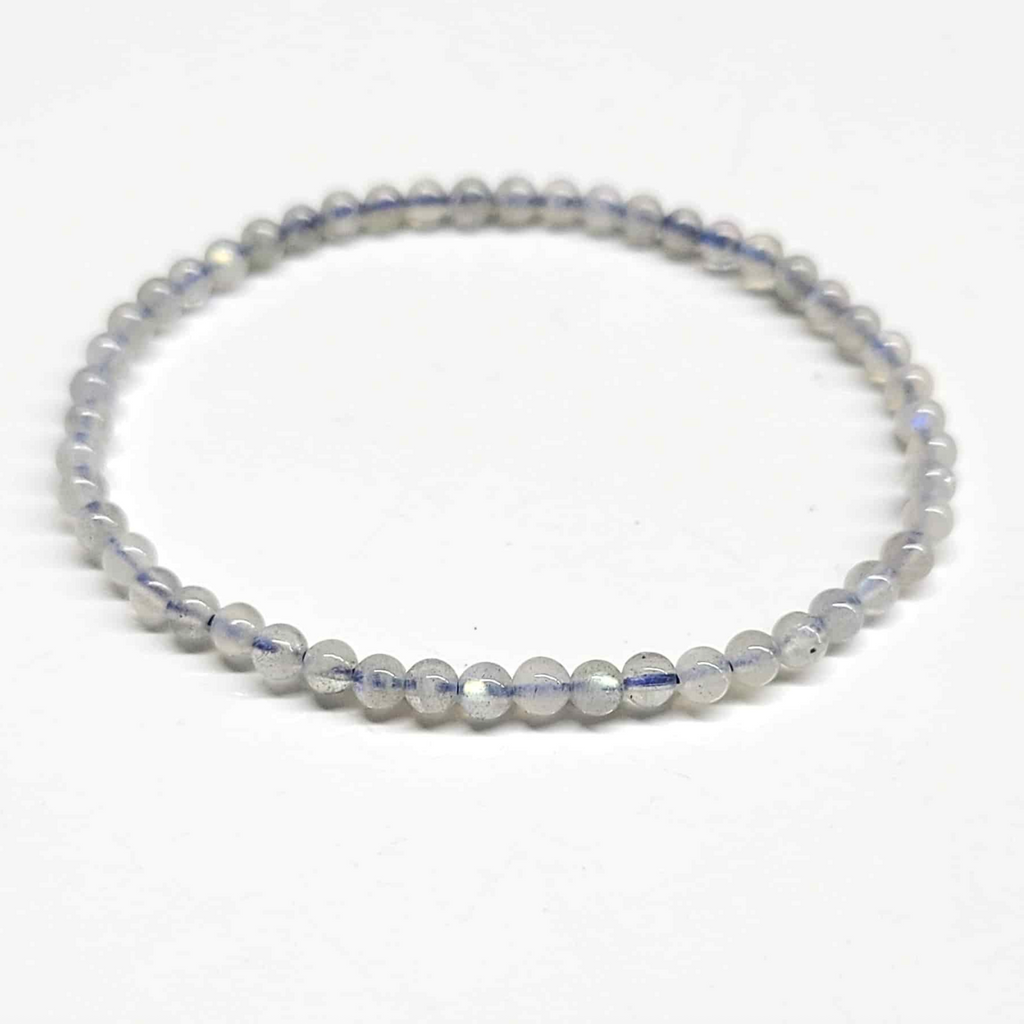 Labradorite Round Bead Bracelet - Stone of Magick
