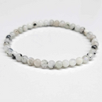 Rainbow Moonstone Round Bead Bracelet - Goddess Energy