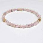 Flower Agate Round Bead Bracelet - Stone of the Divine Feminine