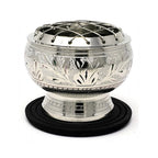 Silver finish Brass Screen Burner w/Coaster