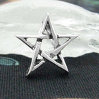 Tiny Pentagram Pendant Handmade - 925 Sterling Silver
