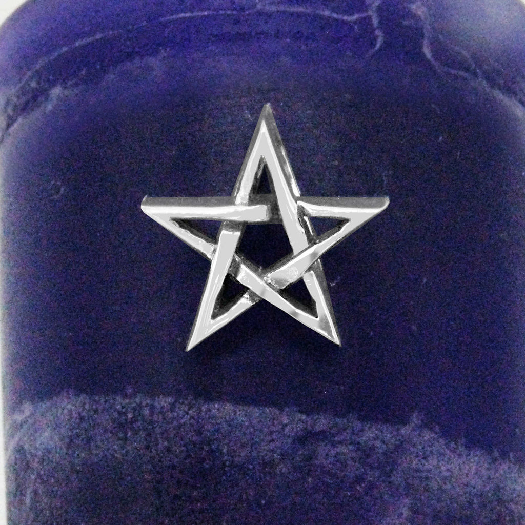 Tiny Pentagram Pendant Handmade - 925 Sterling Silver