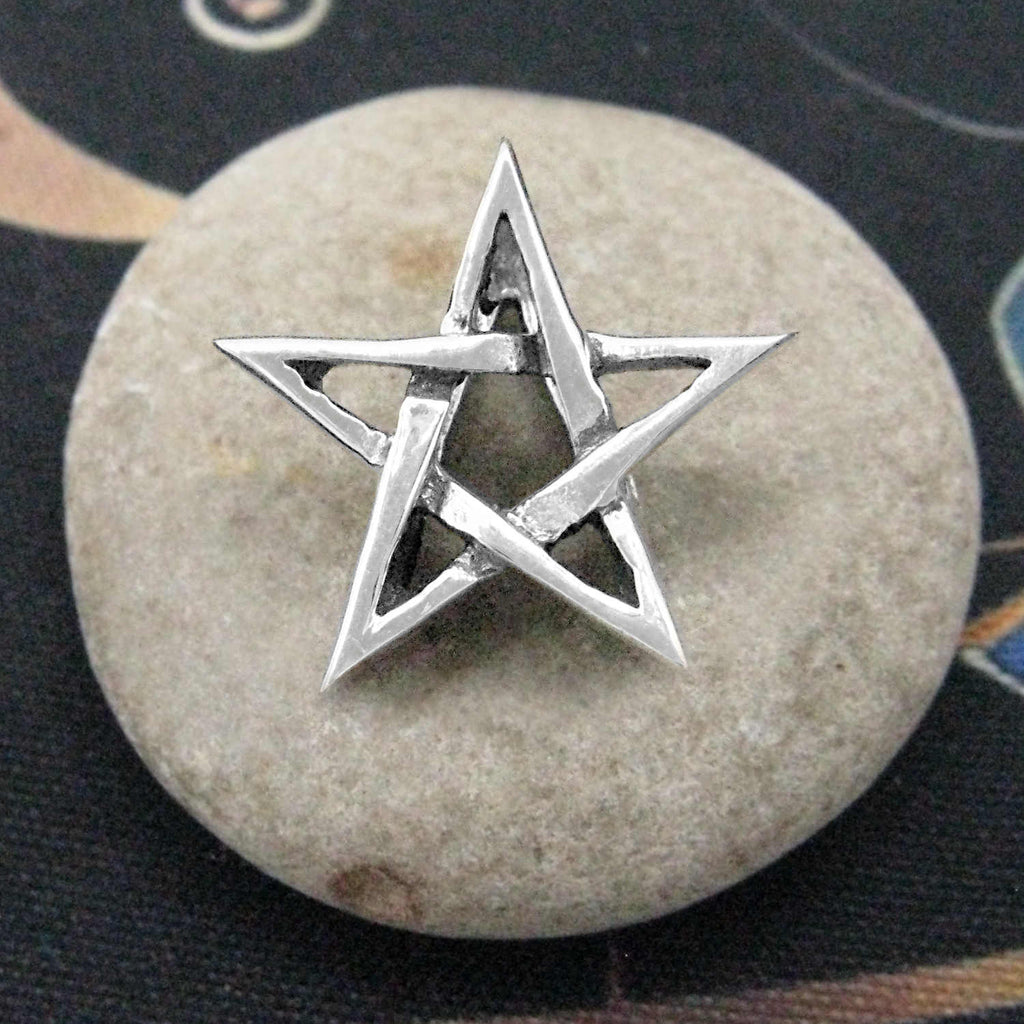 Tiny Pentagram Pendant Handmade - 925 Sterling Silver