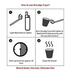 Dragon's Blood Incense Smudge Cups (6 Cups)