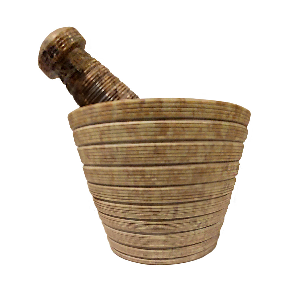 Carved Mortar & Pestle