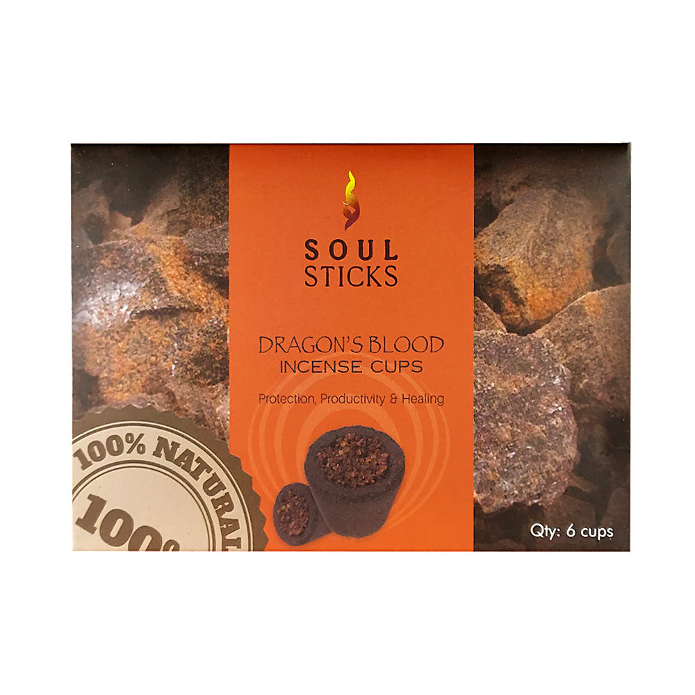 Dragon's Blood Incense Smudge Cups (6 Cups)