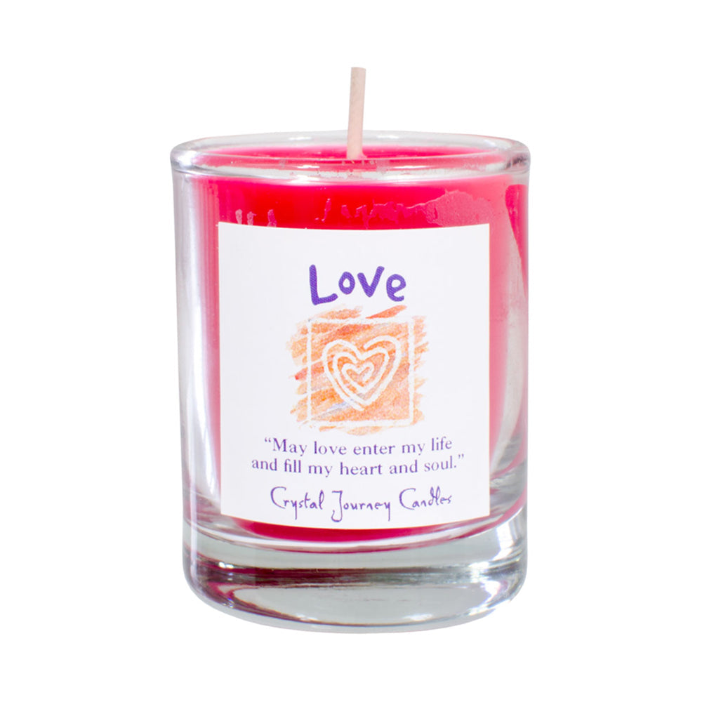 Soy Herbal Filled Votive Candle - Love