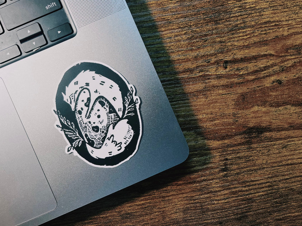 The Fox and the Egg Sticker
