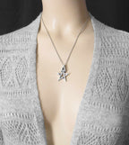 Chunky Third Degree Wiccan Pentagram Pendant, Handmade