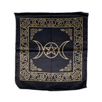 Pentacle Triple Moon Altar Cloth 21" x 21"
