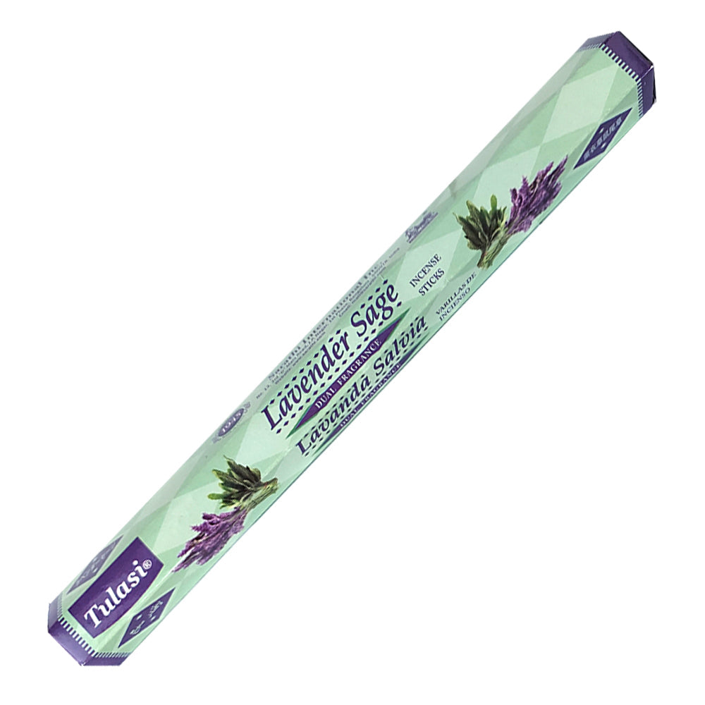 Tulasi Lavender Sage Dual Fragrance Incense Sticks