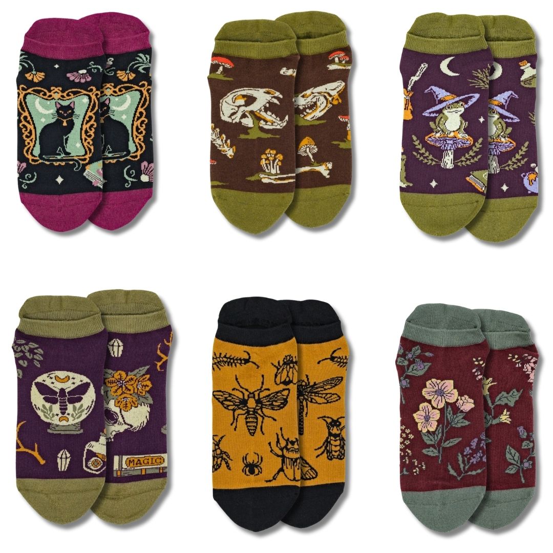 Witchy Ankle Sock Pack | 6 Designs