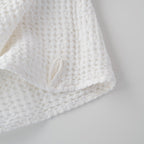 Linen Tales White Linen & Cotton Honeycomb Waffle Towel