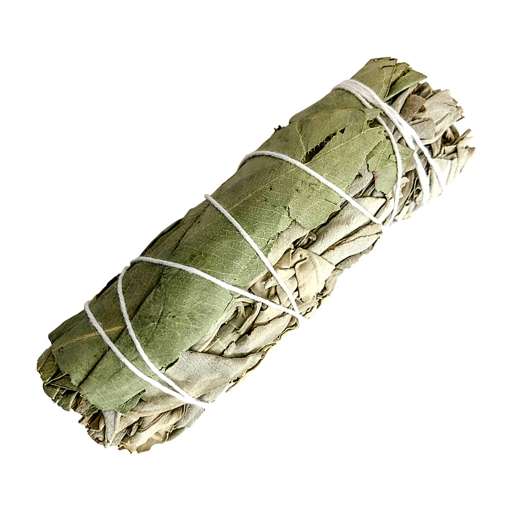 White Sage & Eucalyptus Smudge Stick 3-4"