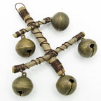 Witch's Bell: "Anchor" of Twigs with 5 Large Sleigh Bells  - Handcrafted
