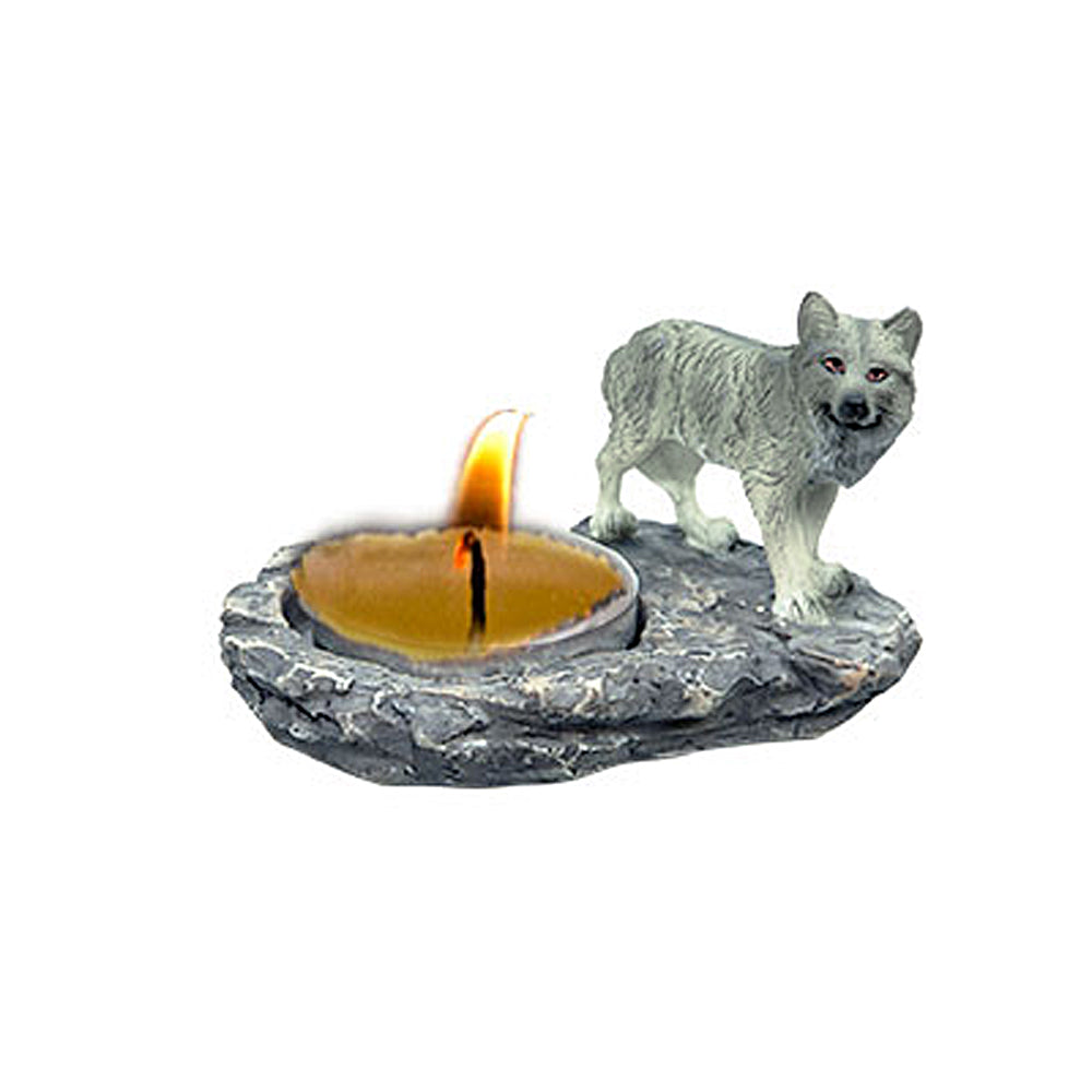 Wolf T-Light Candle