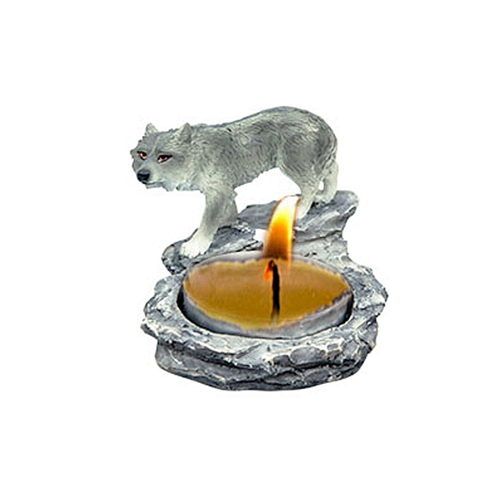 Wolf T-Light Candle