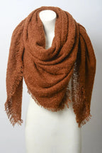 Plush Mohair Square Scarf – Snug & Chic Winter Wrap ❄️
