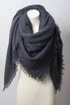 Plush Mohair Square Scarf – Snug & Chic Winter Wrap ❄️