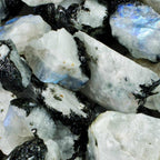 Rough Rainbow Moonstone – A+ Grade Raw Stone from India