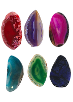 Agate Slice Crystal Fridge Magnet