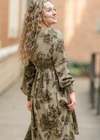 Aleeyah Smocked Midi Dress