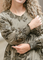 Aleeyah Smocked Midi Dress