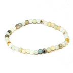 Amazonite Round Bead Bracelet 4mm - Calming Truth