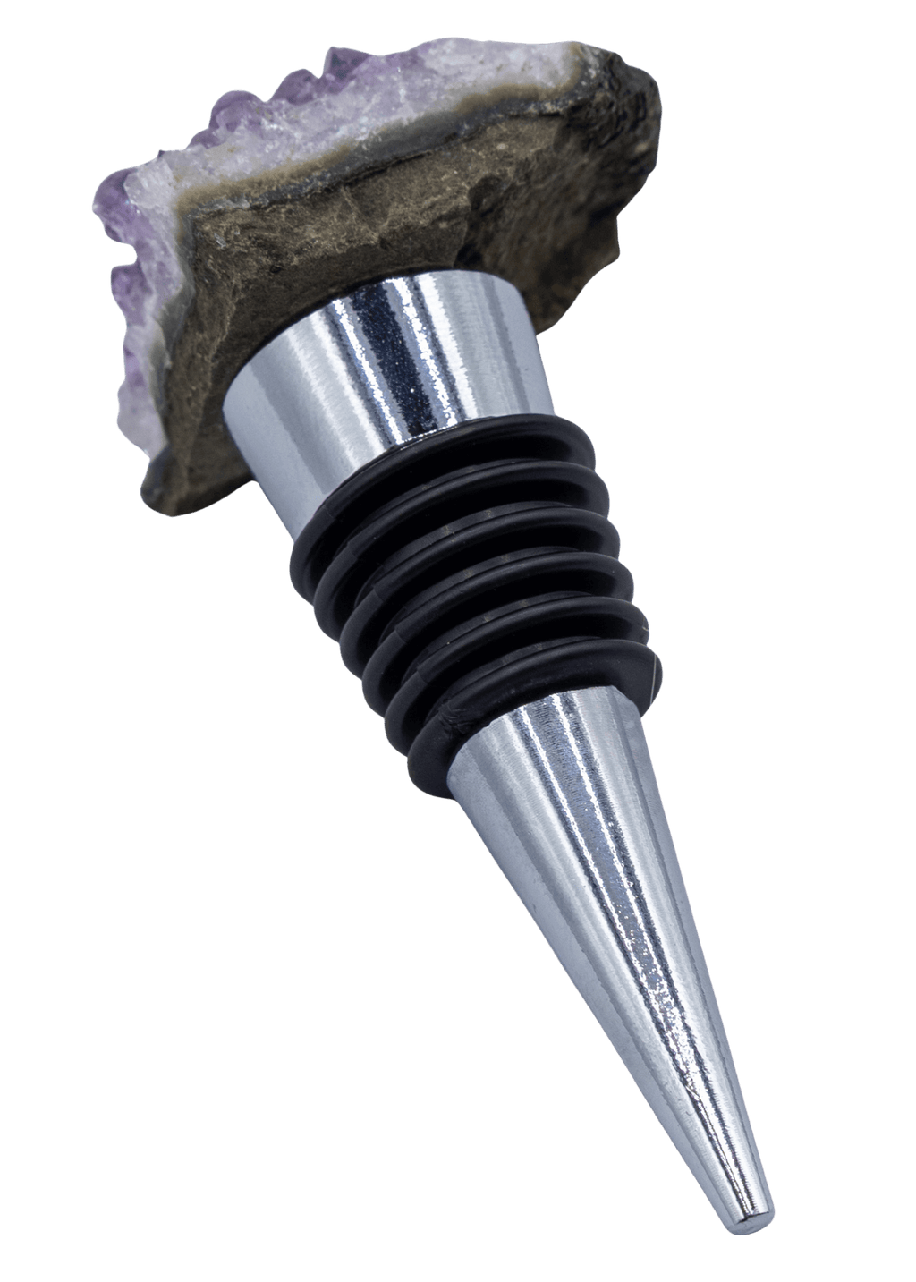 Amethyst Crystal Cluster Wine Stopper