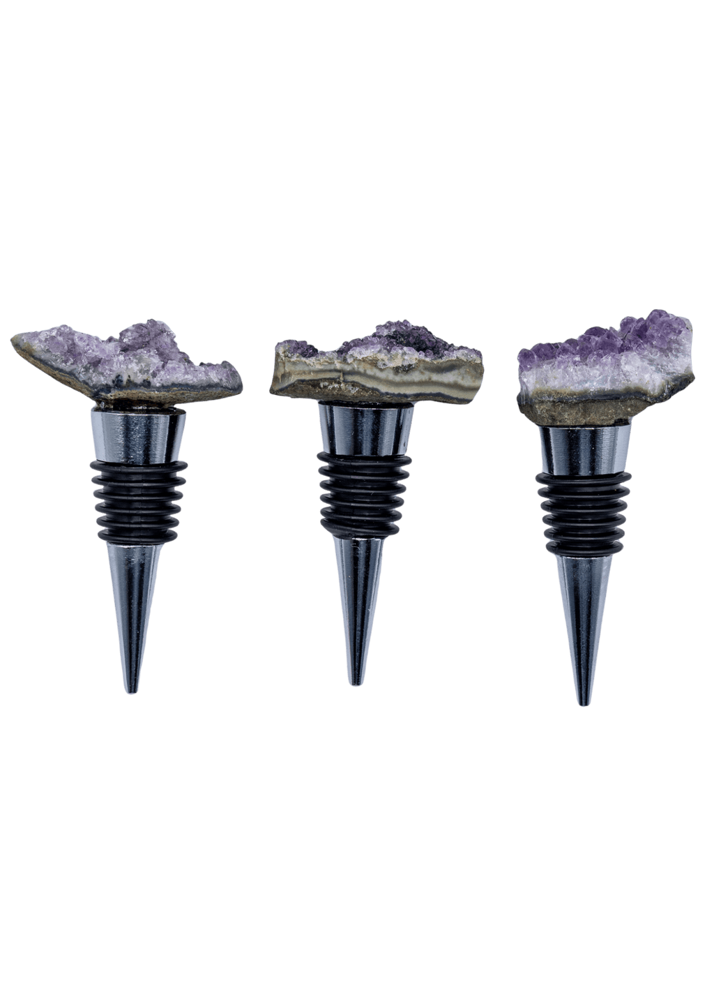 Amethyst Crystal Cluster Wine Stopper