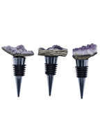 Amethyst Crystal Cluster Wine Stopper